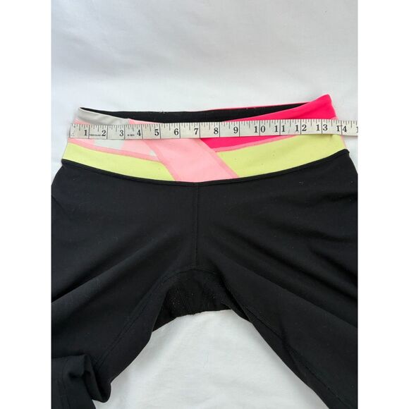 Lululemon Y2K Colorblock Capri Yoga Pants Pink Multicolor Size 6 Barbie Active - Picture 6 of 9